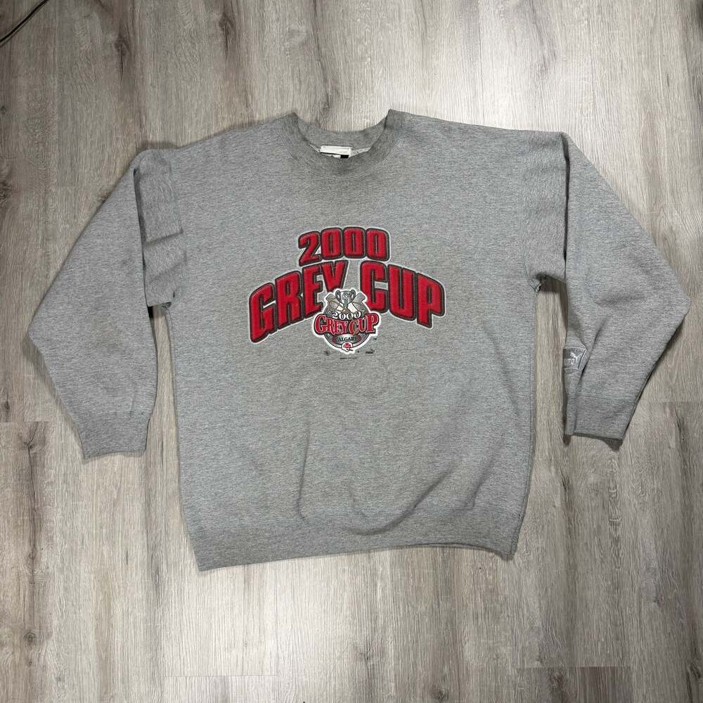 Mens Vintage 2000 Calgary 88th Grey Cup CFL Puma Crewneck Sweatshirt XL